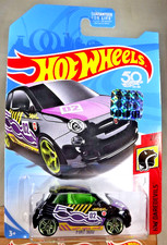 2018 Hot Wheels FRR83 HW Daredevils 2/5 FIAT 500 Black w/Green Pr5 Sp 50th Anniv