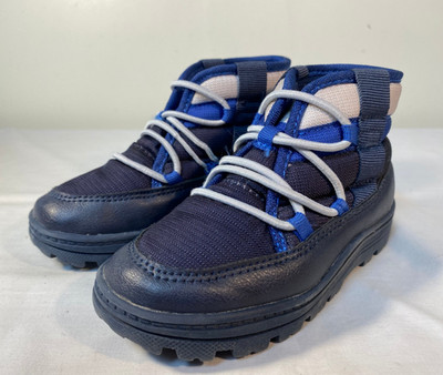 CARTERS Fallon Insulated Boots Child Toddler Kids Blue Slip On - US 10