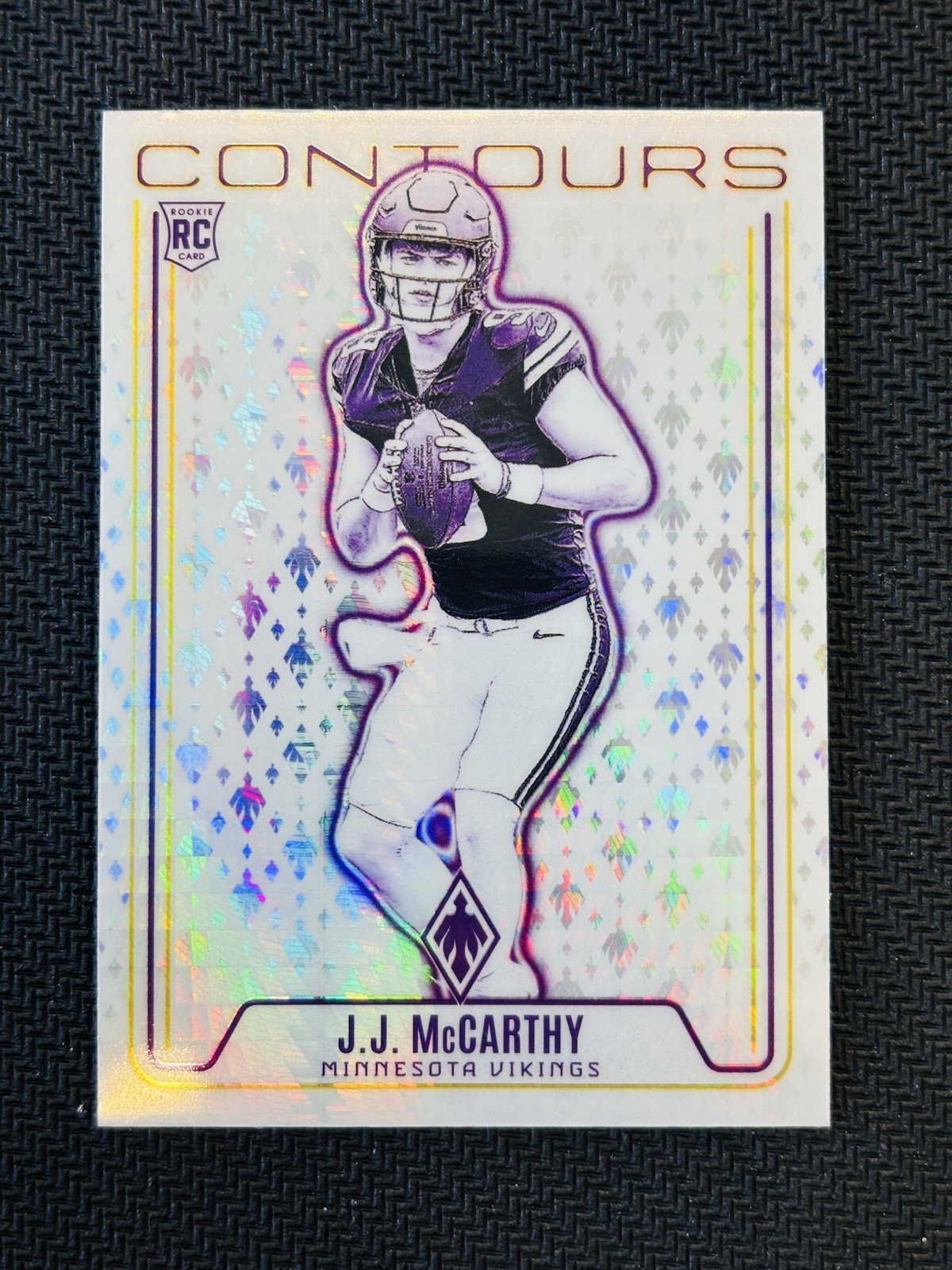 2024 Panini Phoenix - Contours J.J. McCarthy #CON-JMY Hyper (RC)