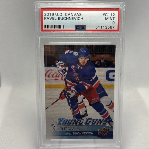 2016-17 Upper Deck Series One Hockey Pavel Buchnevich Young Guns Canvas PSA 9