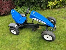 BERG Extra Sport Blue Pedal Go-Kart Ride-On, Plastic, Ages 4-7 & 8-11