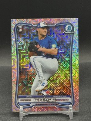 2026 Bowman Mega Box Chrome Trey Yesavage RC MOJO REFRACTOR - Blue Jays #41