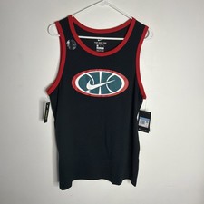 New Nike CT6119-011 Men Dri-Fit Basketball Tank Top Cotton Polyester Black Red M