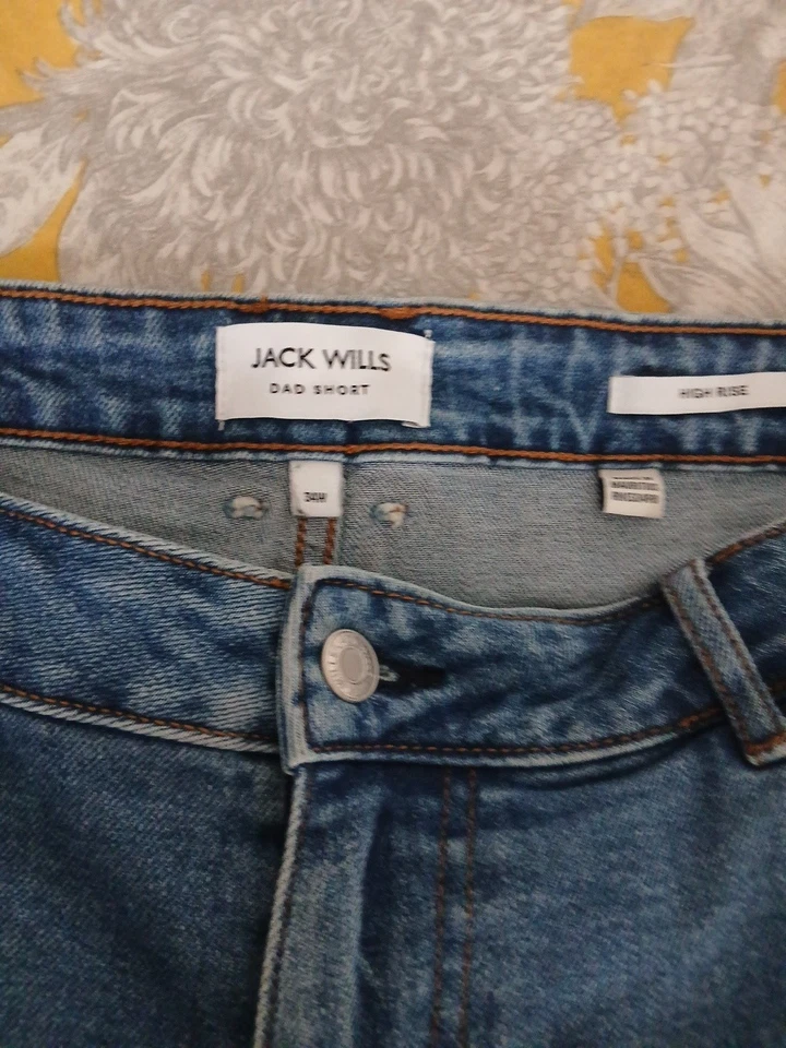 Jack Wills Women's Denim Shorts Size 16 Excellent Condition - Image 2 of 4