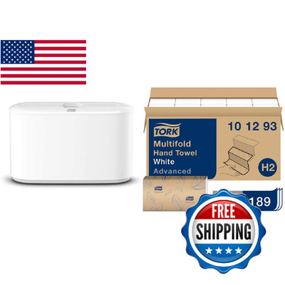 Tork Xpress Countertop Multifold Paper Towel Dispenser & Hand Towels White