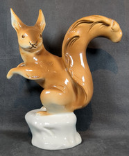 Vintage Royal Dux ~ Red Squirrel Figure 389 ~ Pink Triangle Stamp D ~ Ht 23.8cm