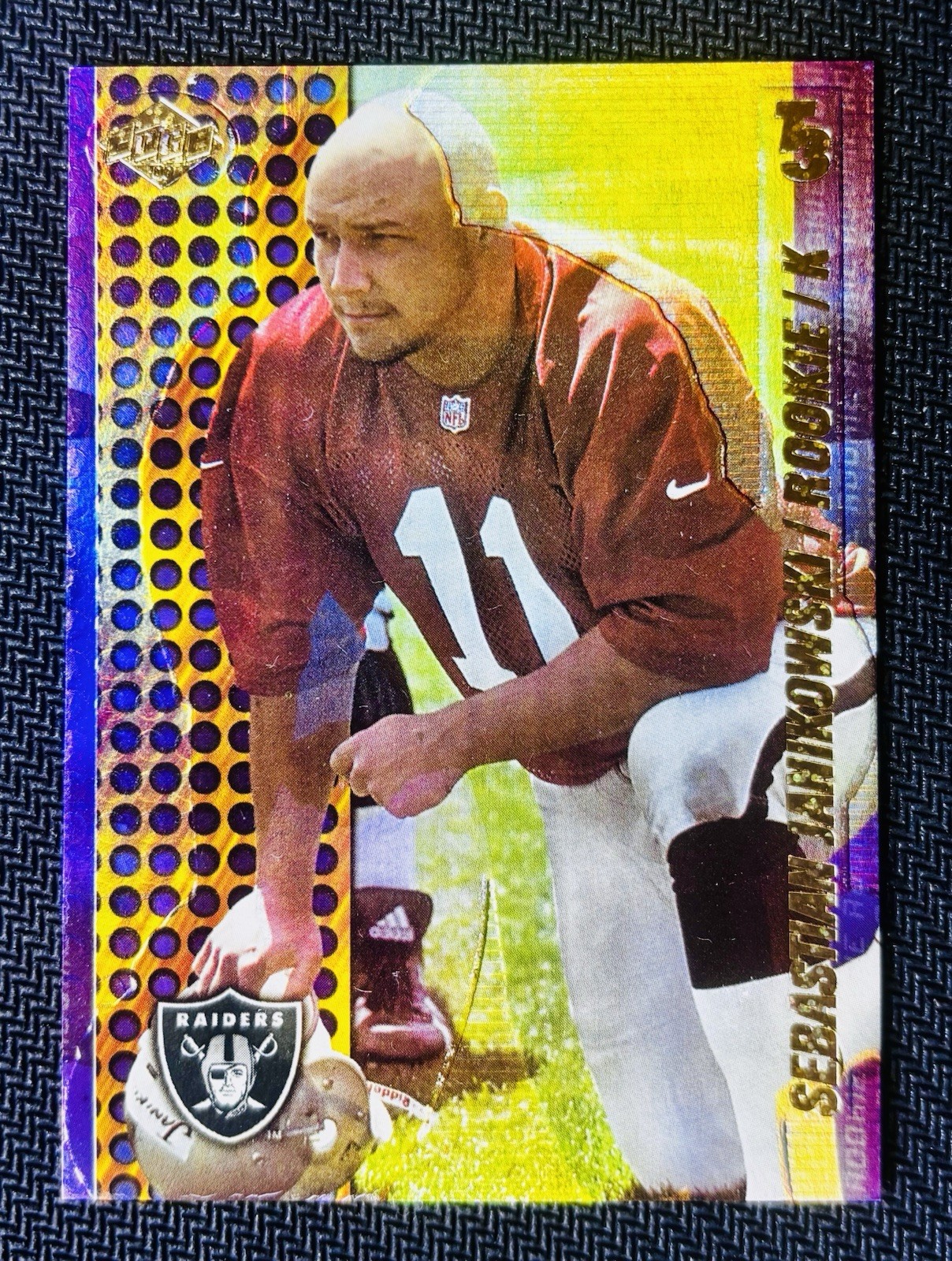 Sebastian Janikowski Collector's Edge T3 #203 Holo Platinum