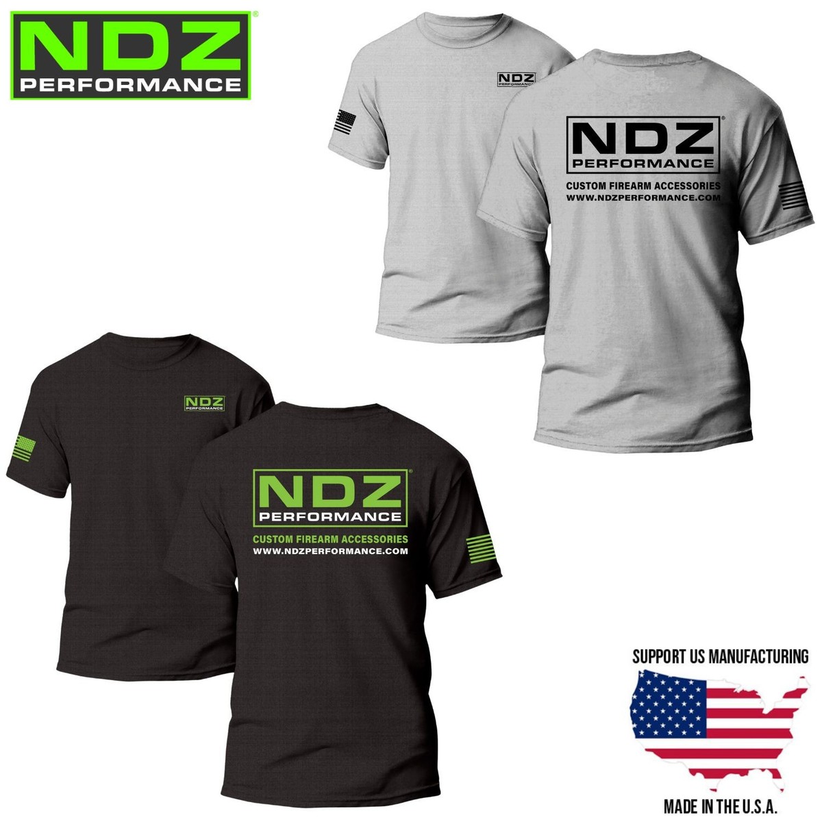 タケ NDZ Performance T Shirt American Made Patriotic 2A Apparel Cotton
