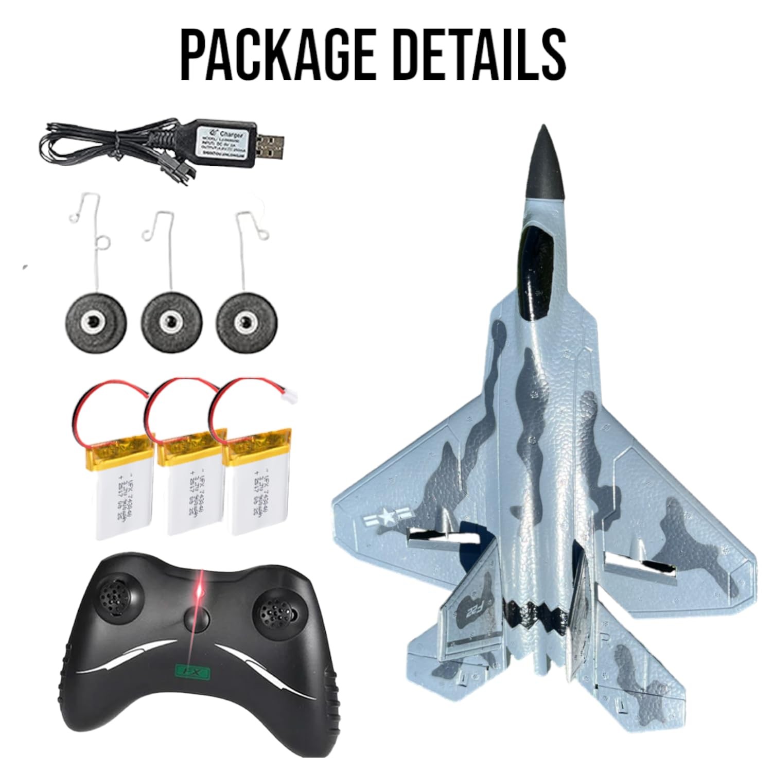 Akargol Rc Plane Jet Extra 3 Battery, 2025 Christmas Gift- New Model ...