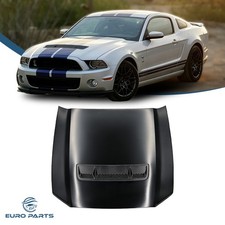 For 10-14 Ford Mustang Gt500 Style Front Hood Panel Cover Unpainted Aluminum