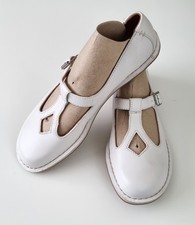 New Clarks Artisan Tustin Talent White Women Ankle Strap Sandals UK 7.5 Wide Fit