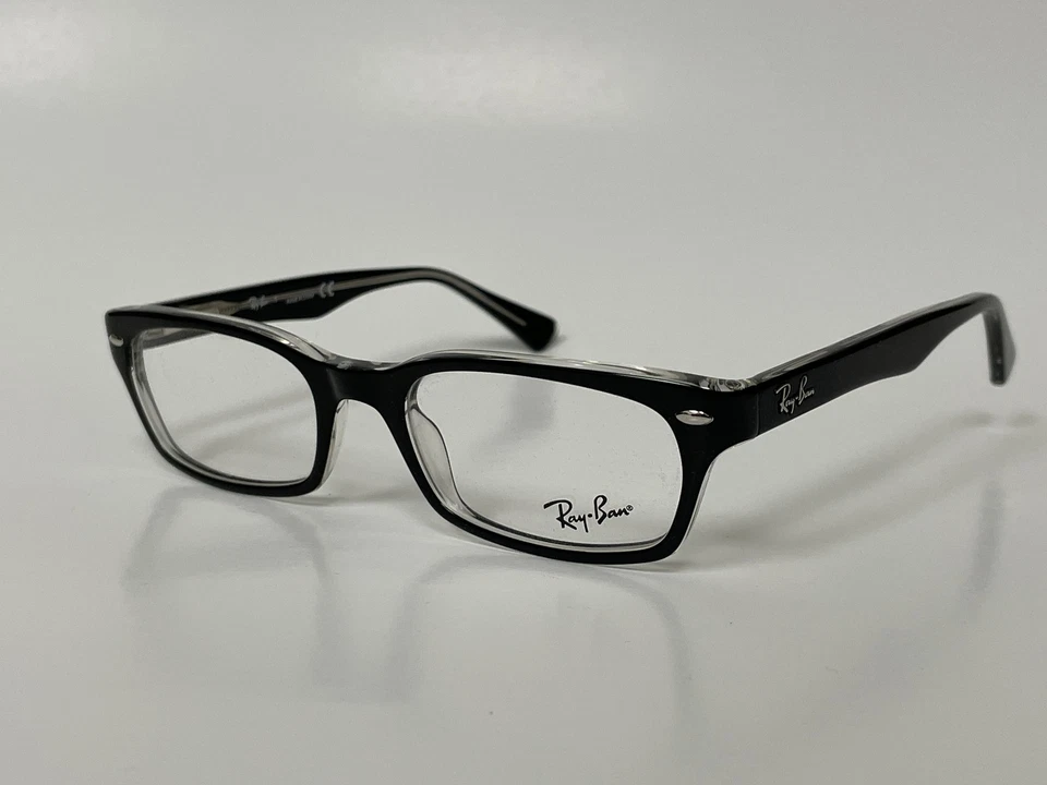 Authentic Ray Ban RX 5150 2034 Black Plastic Rectangle Mens Eyeglasses 50mm Lens - Image 2 of 4