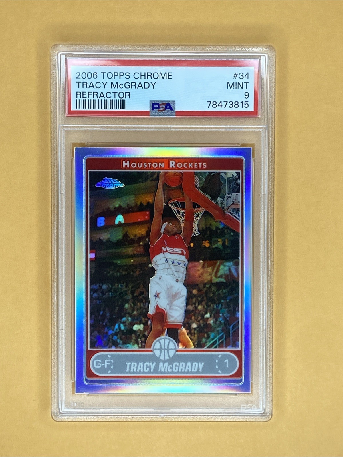 2006 Topps Chrome Tracy McGrady Refractor PSA 9 LOW POP Rockets