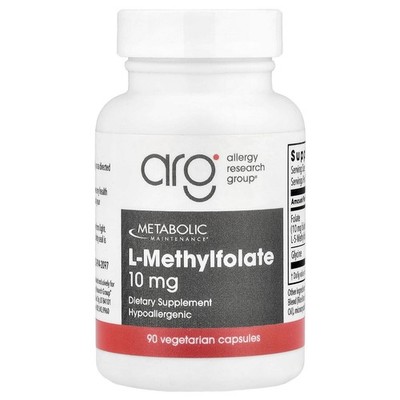 Metabolic Maintenance, L-Methylfolate, L-Methylfolat, 10 mg, 90 Kapseln
