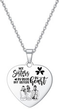 Sisters Necklaces from Best Friends Necklace Heart Jewelry Gift for Sisters BFF