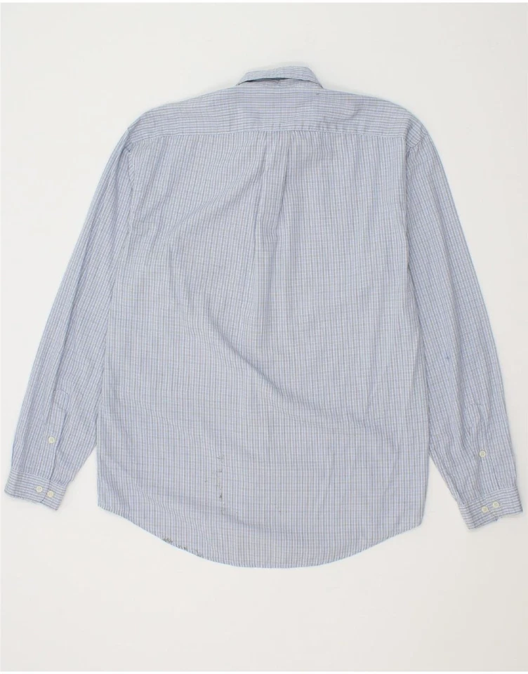 CERRUTI 1881 Mens Shirt Medium Blue Check Cotton XH10 - Image 2 of 4