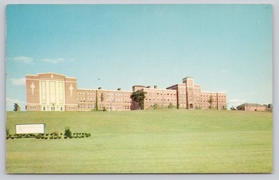 Assumption Prep School Boylston, MA Vintage Plastichrome Postcard P26239
