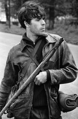 Laurent Terzieff during the shooting of The Galaxy 1960s Old Photo