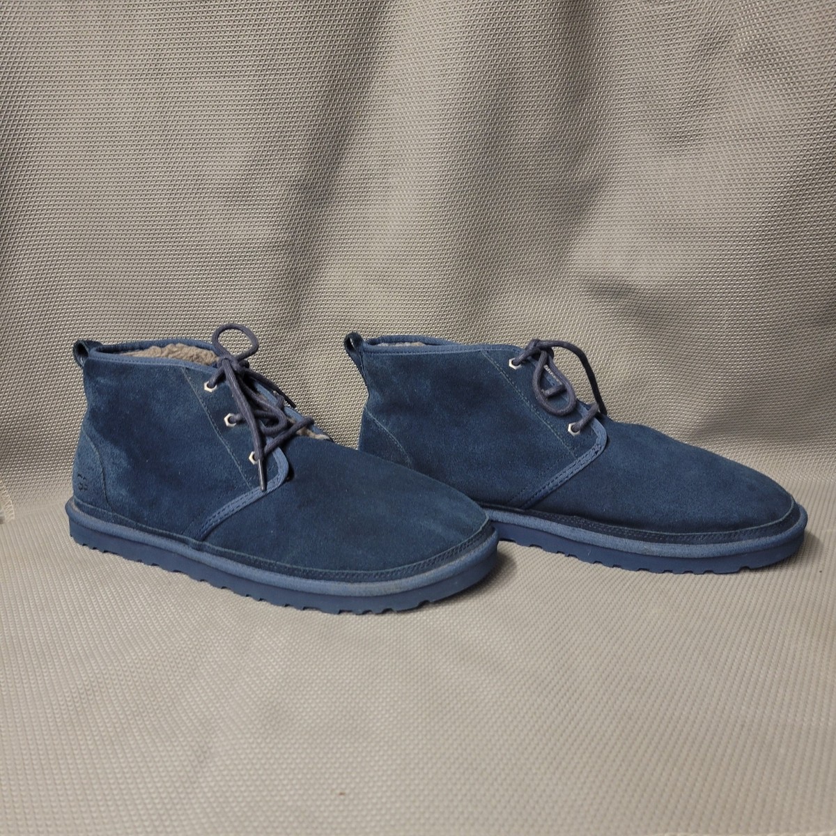 UGG Neumel Navy Suede Sheepskin Lined Chukka Boots Size 9 UGG Neumel Navy Blue Suede Sheepskin Chukka Ankle Boots  main image 4