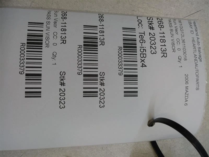 Parasol derecho pasajero Mazda 2006 6 velocidades fabricante original usado probado Foto 4 de 4