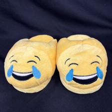 LAUGHING Emoji Foam Padded Plush Slippers 7.5