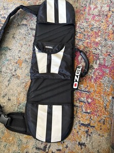 OZEL Padded skateboard Bag Black/White Stripes w/ Shoulder Strap Carry Handle el