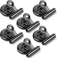 6 Pack Magnetic Clips Strong Refrigerator Magnet Clips with Anti-Scratch Stic...