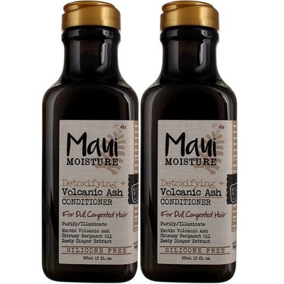 Maui Moisture Conditioner Volcanic Ash 13 Ounce (385ml) (2 Pack) NEW