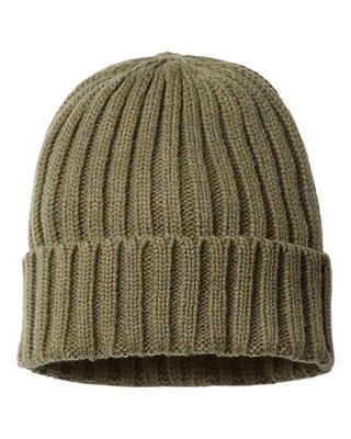 Atlantis Headwear Sustainable Cable Knit Cuffed Beanie SHORE