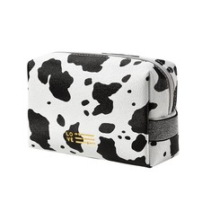 FITINI Portable Makeup Bag Cows Travel Small Zipper Cosmetic Bags Organizer f...