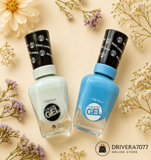 Sally Hansen Miracle Gel Nail Polish 420 Tea Party 630 Rhythm Blue Duo Set