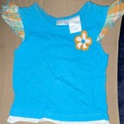 Connection Girls 3T 2pc Knit Cotton Outfit: Flower Top & Plaid Shorts — photo 3