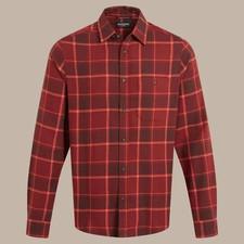 Image of Craghoppers Men's Gable Long Sleeve Red Checked Shirt - AUTHORISED STOCKIST