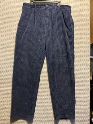 Bugle Boy VINTAGE Chunky Men s Corduroy Pants Dark Blue 38x32 Pleated
