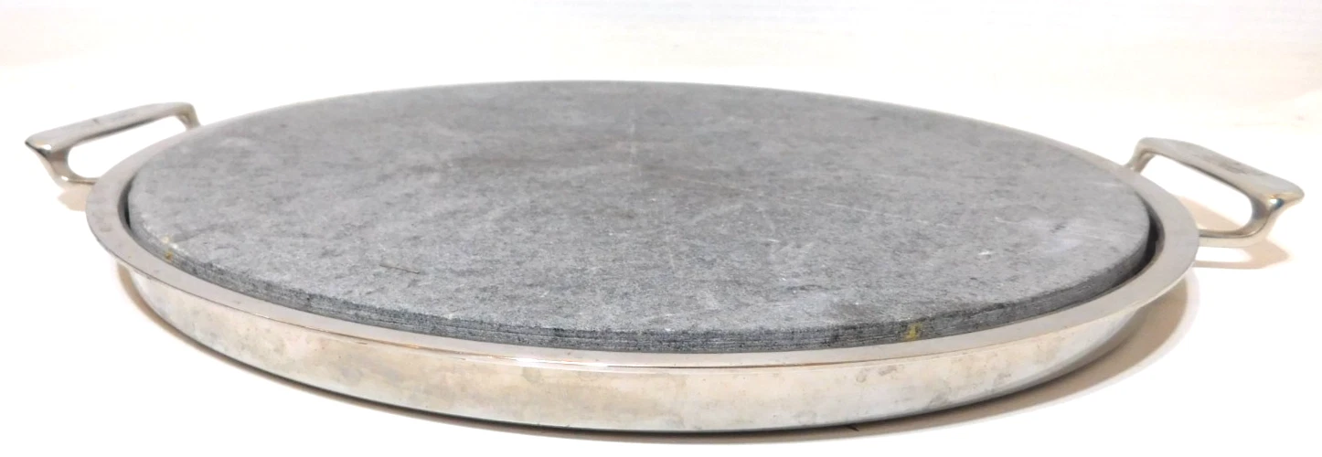 All Clad 13" Heavy Soapstone Pizza Stone & Stainless Steel Frame
Opens in a new window or tab