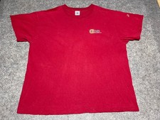 Vtg Y2K Distressed Red Dave Matthews Band DMB Paint Stains See pics XL Shirt 41