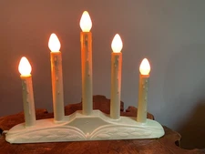 VINTAGE Candelabra Drip Candles Candolier - (5) LIGHTS - w/BOX