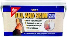 Everbuild Fill And Skim Lightweight Plaster Ready Mixed, WHITE - 5ltr