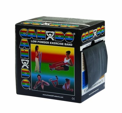 Cando Powder Exercise Band 50 Yard Roll Black X-Heavy W58533