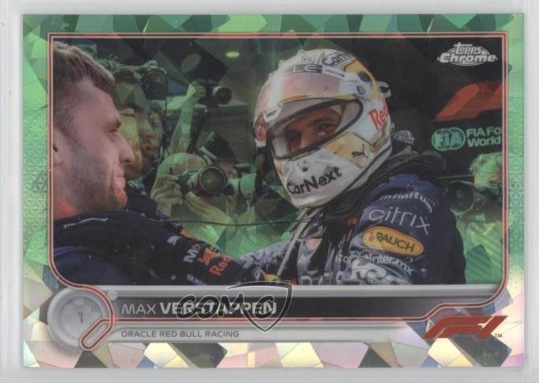 2022 Chrome Sapphire Edition Formula 1 Green Refractor 68/75 Max Verstappen 0s2