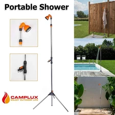 Adjustable Poolside Shower w/Tripod Stand Mobile Camplux Outdoor Portable Shower