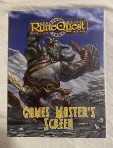 RuneQuest Games Master's Screen - New Sealed MGP 8102