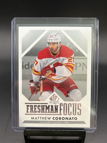 Matthew Coronato SP Authentic Freshman Focus Rookie Card 2023-2024 #FF24 Calgary