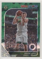 2019 Panini NBA Hoops Premium Stock Green Cracked Ice Prizm Brook Lopez #106 1x9