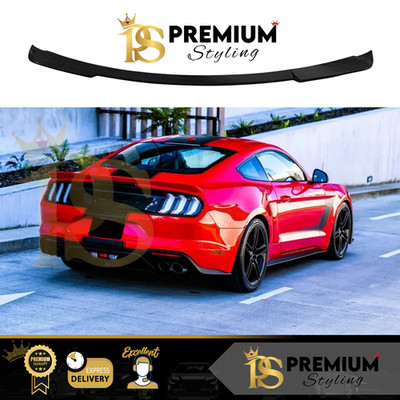 Ford Mustang R Style Heck Glanz Schwarz Kofferraum Spoiler Lippe Flügel Body Kit 2015+