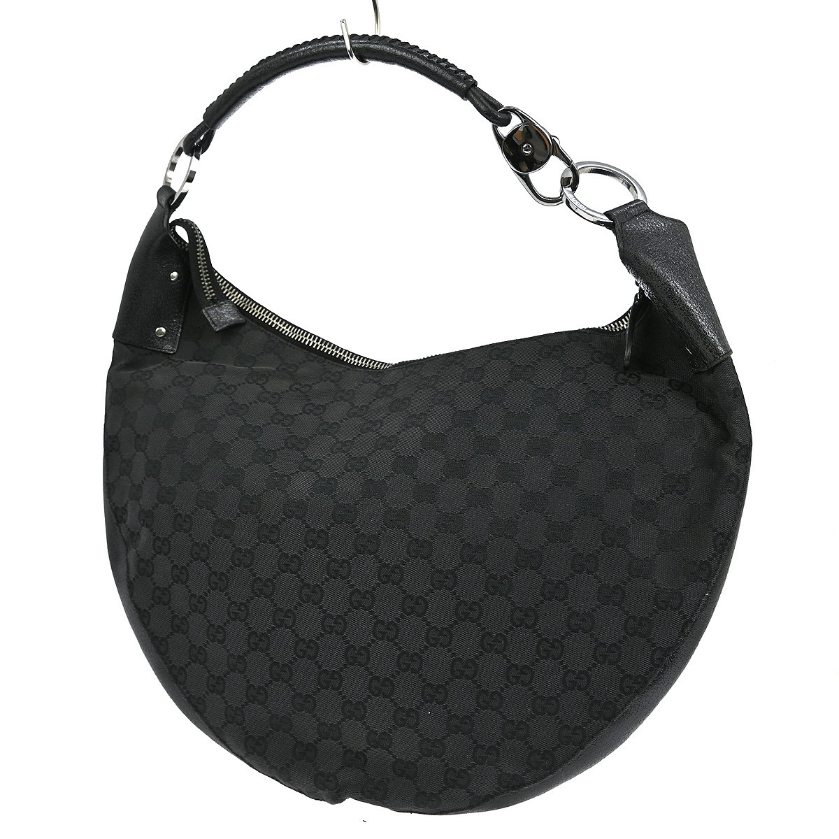 BUYIT Gucci Black Canvas GG Shoulder Bag 95726 002058 NQ03786 thumbnail 2