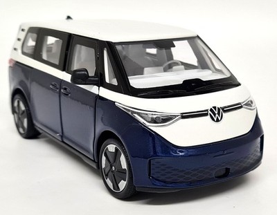 Nex 1/27 Volkswagen ID Buzz Blue White Bus Diecast scale model car