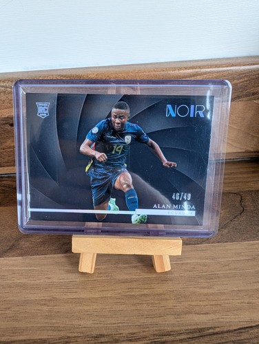 2024-25 Panini Noir FIFA Ecuador RC Alan Minda Horizontal /49 ROOKIE