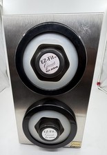 San Jamar C2802 EZ-Fit Stainless Steel 2 Tier Countertop Cup Dispenser Cabinet