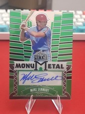 2024 Leaf Metal Monumetal Green Mike Schmidt /8 Auto Autograph